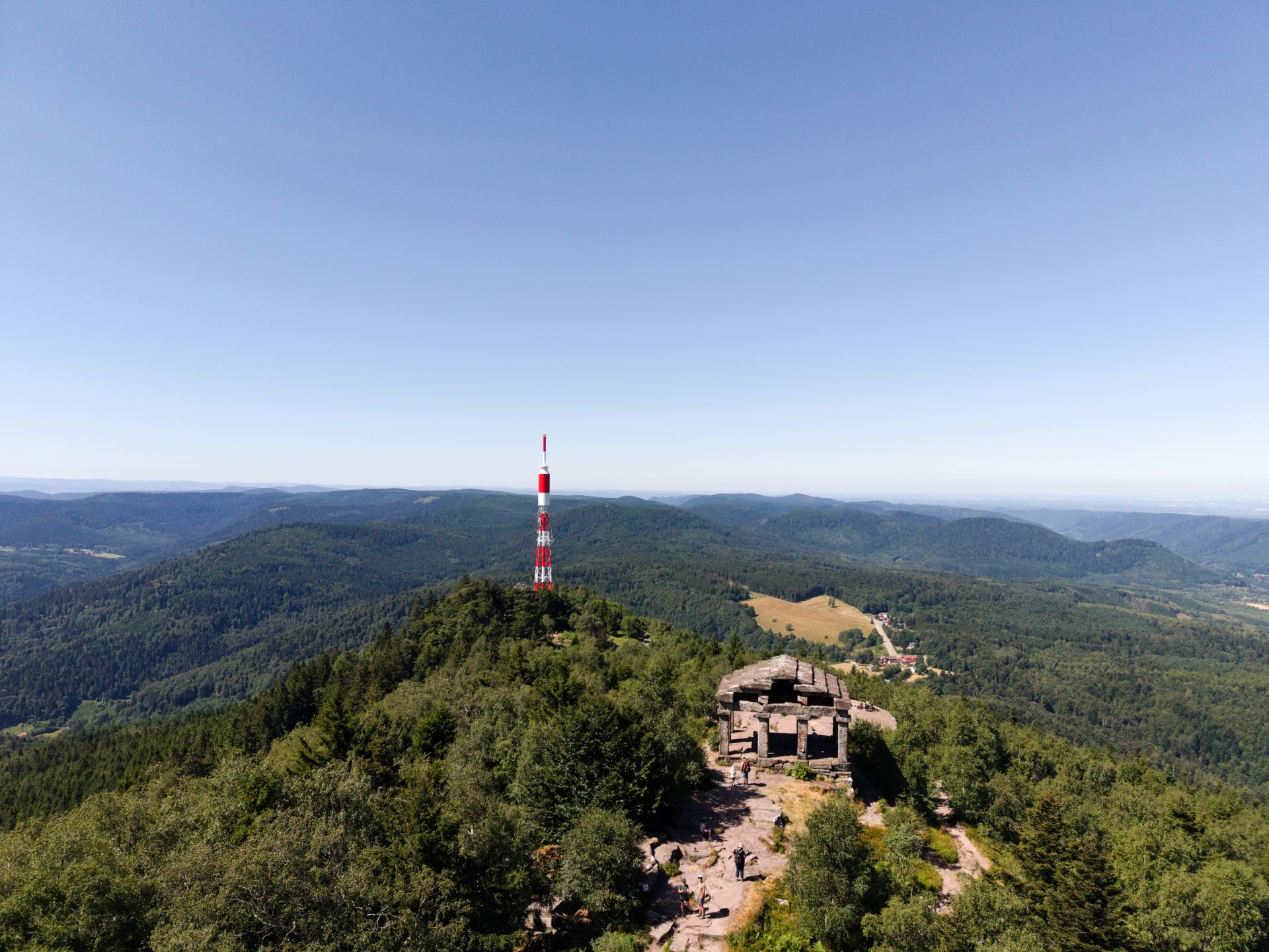 Nuage de points Lidar HD (IGN) du château du Guirbaden